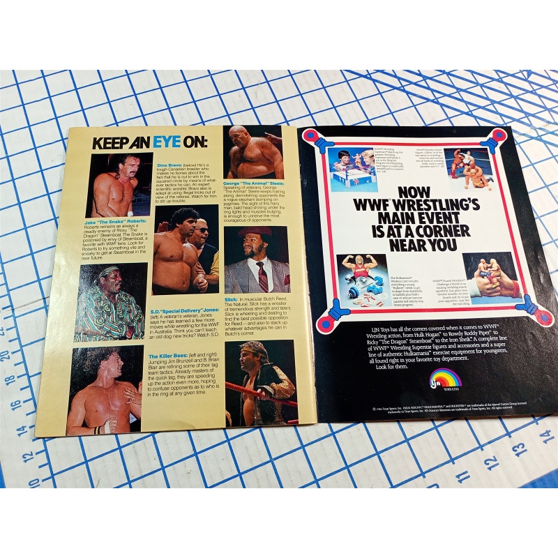 WWF Program VOLUME 142 Sika Tito Santana Jake The Snake Roberts