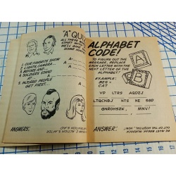 The A-Team Activity Book Mr. T Vintage 1983 Puzzles Classic TV Unused