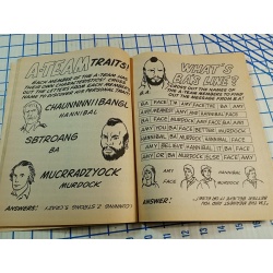 The A-Team Activity Book Mr. T Vintage 1983 Puzzles Classic TV Unused