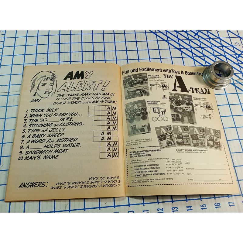 The A-Team Activity Book Mr. T Vintage 1983 Puzzles Classic TV Unused