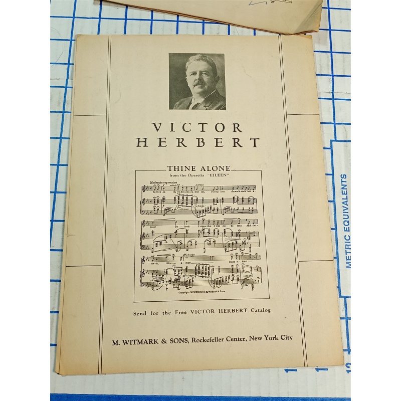 Ah! Sweet Mystery Of Life Herbert Young Sheet Music 1910 Naughty Marietta