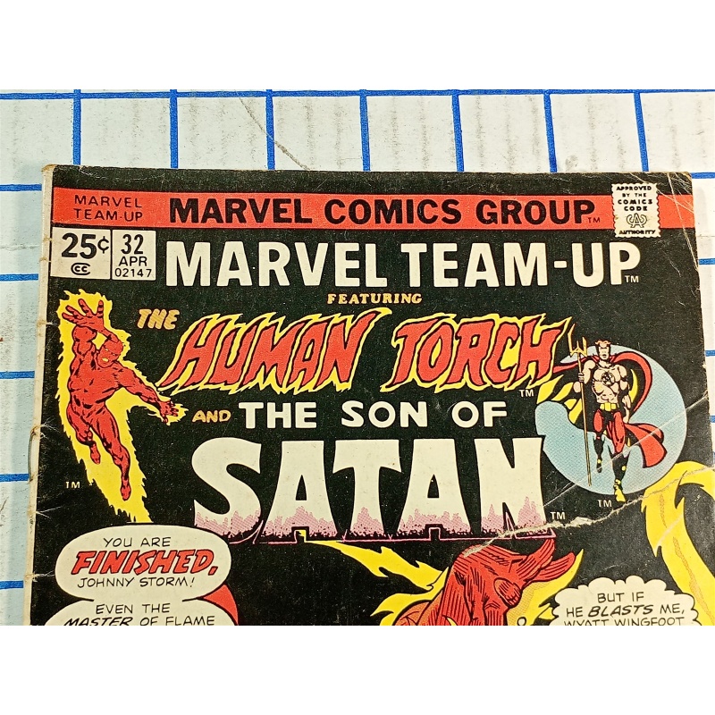 Marvel Team-Up #32 Apr 1975 Human Torch Son of Satan