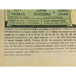 Conan The Barbarian #105 - Dec 1979 - Marvel Comics 