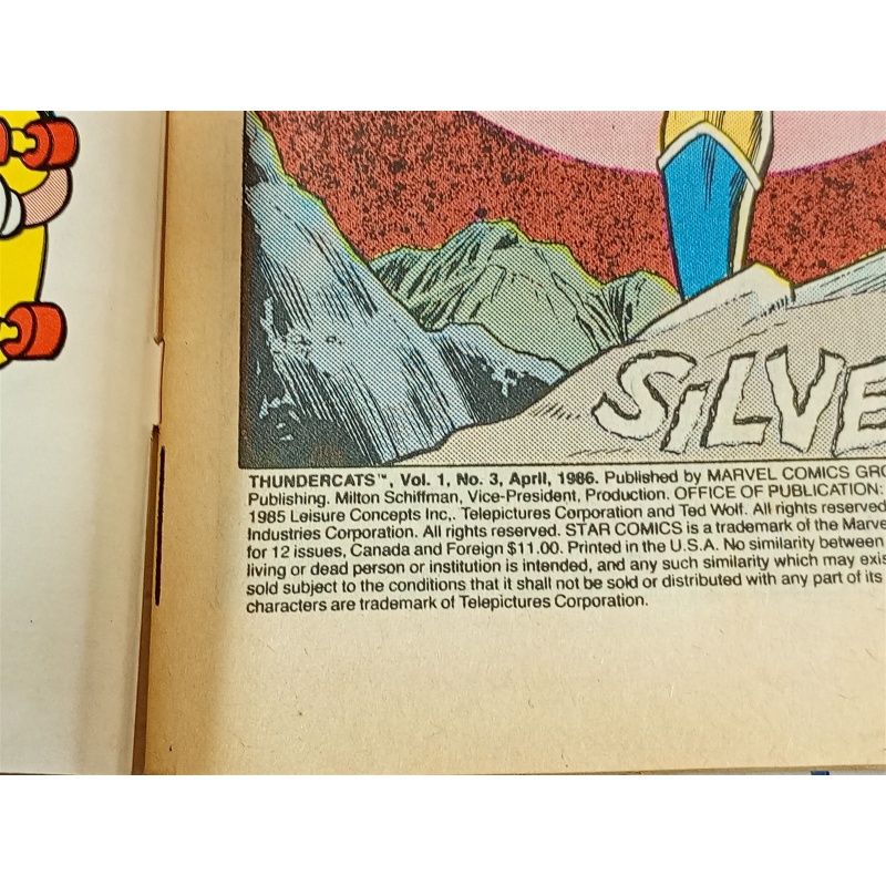 Thundercats #3 - Panthro - Star/Marvel - 1986