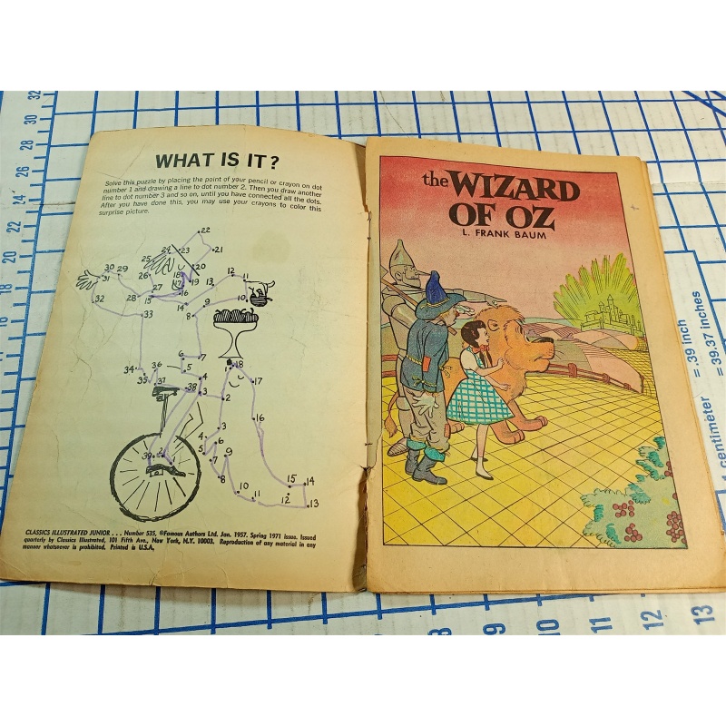 Classics Illustrated Junior The Wizard of Oz Comic Book No. 535