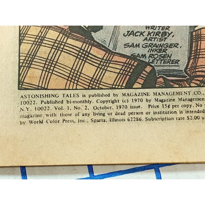 Marvel Comics ASTONISHING TALES #2 KAZAR And DR. DOOM 