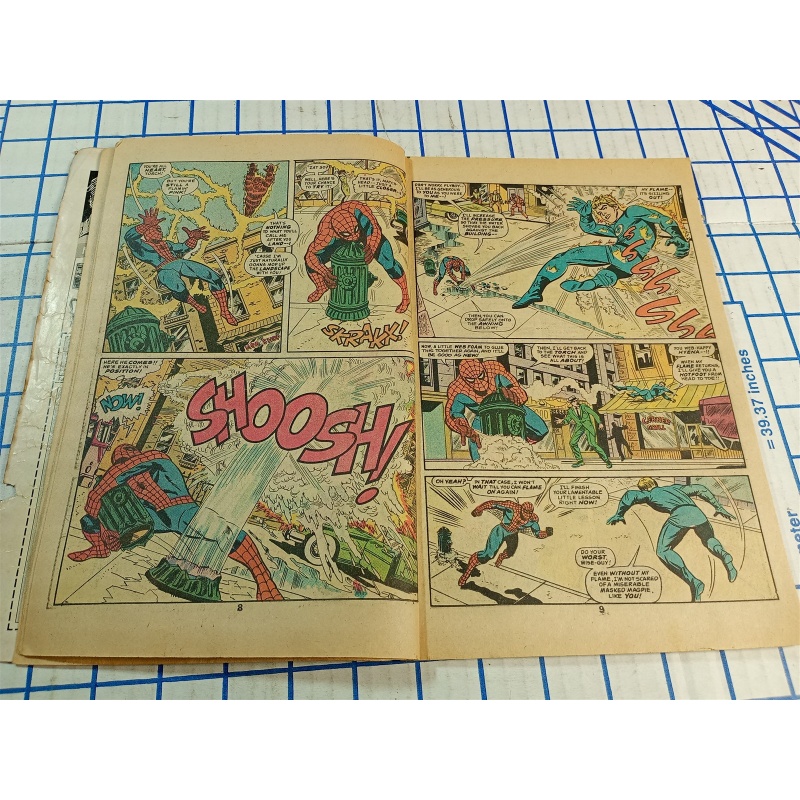 MARVEL 6 , 68 BIG PAGES GIANT -SIZE SPIDER-MAN , HUMAN TORCH
