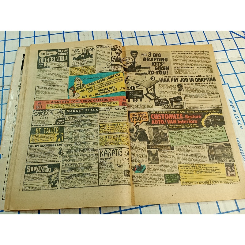 MARVEL 6 , 68 BIG PAGES GIANT -SIZE SPIDER-MAN , HUMAN TORCH