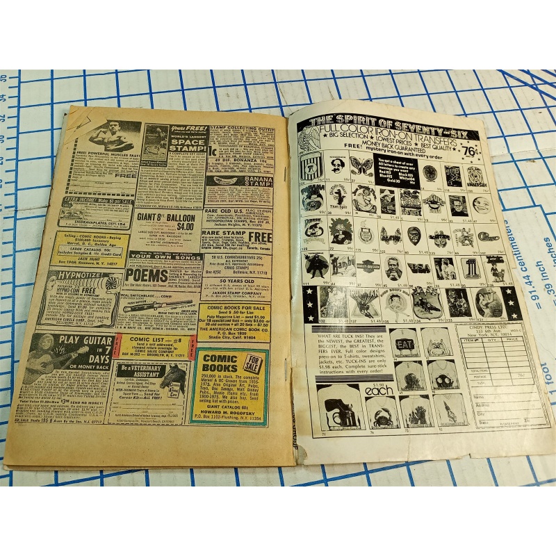 MARVEL 6 , 68 BIG PAGES GIANT -SIZE SPIDER-MAN , HUMAN TORCH