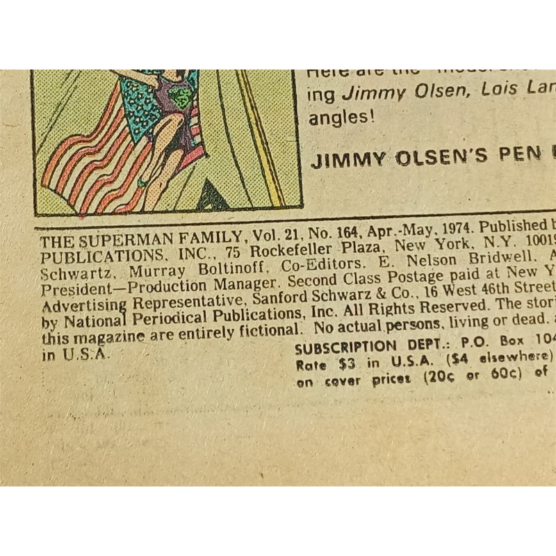 Superman Family #164 DC Comics 1974