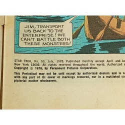 STAR TREK NO. 53 - WHITMAN COMICS - JULY 1978