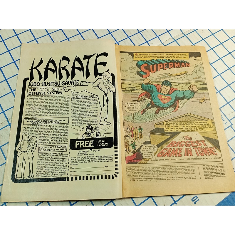 The Amazing World of Superman #277 1974 DC Comic Book