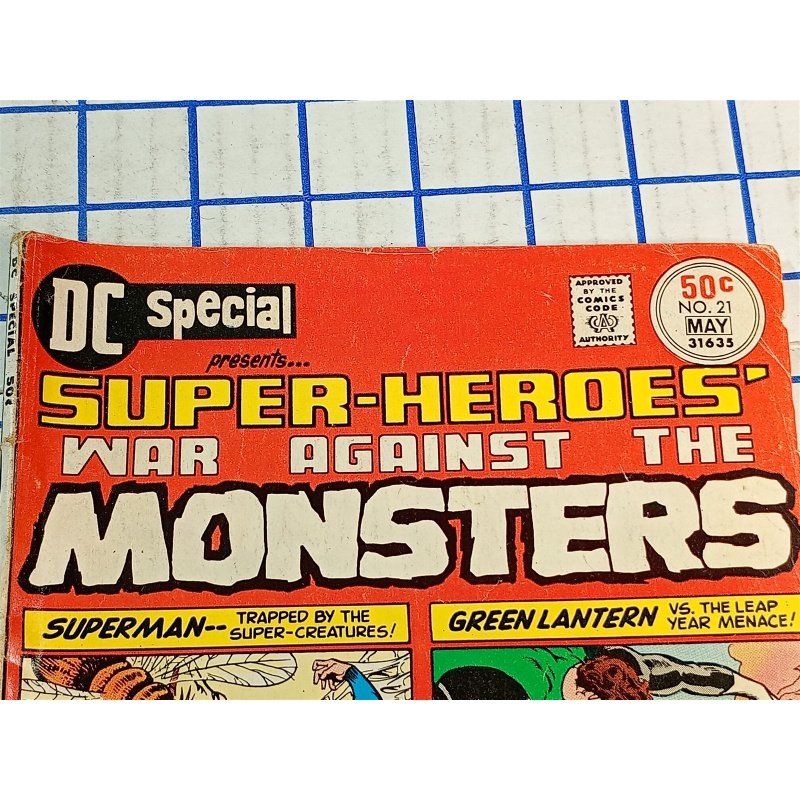 DC SPECIAL COMIC, Super Heroes War Against the Monsters, April/May 1976, No 21