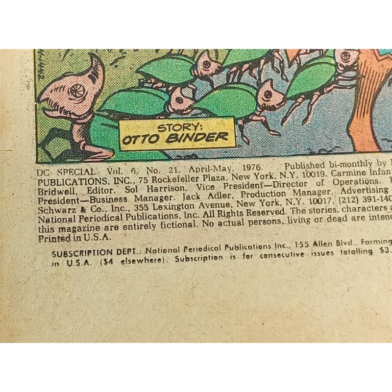 DC SPECIAL COMIC, Super Heroes War Against the Monsters, April/May 1976, No 21