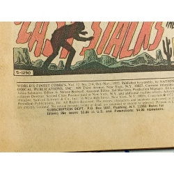 1972 DC Comics Worlds Finest #214 Starring Superman & The Vigilante