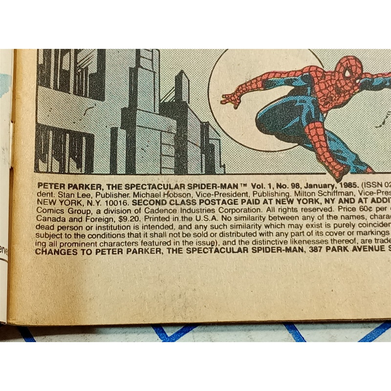 Marvel Comics Group: Peter Parker, The Spectacular Spider-Man #98