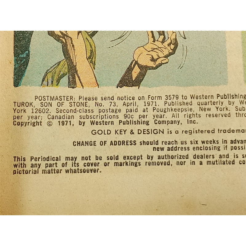 Turok Son of Stone Comic Book (Gold Key April 1971) - 10030-104