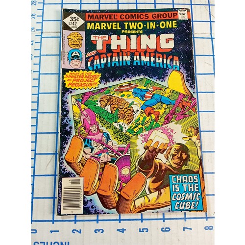 Marvel Two-In-One #42 The Thing & Captain America, Cosmic Cube Aug. 1978 