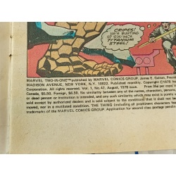 Marvel Two-In-One #42 The Thing & Captain America, Cosmic Cube Aug. 1978 