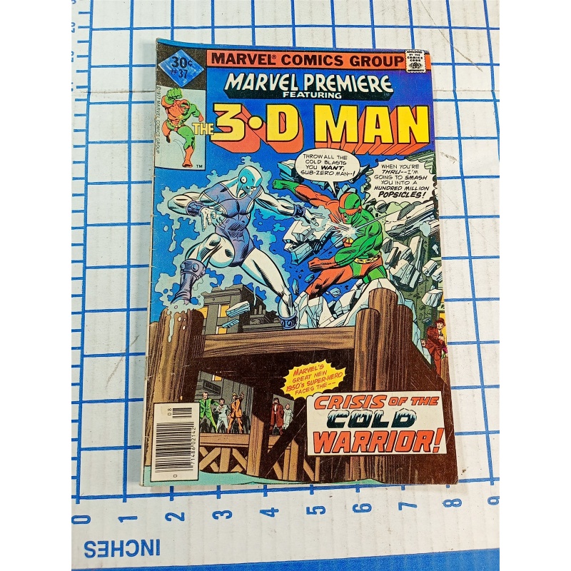 Marvel Premiere featuring The 3-D Man #37 (1977) Comic Book Marvel Comics
