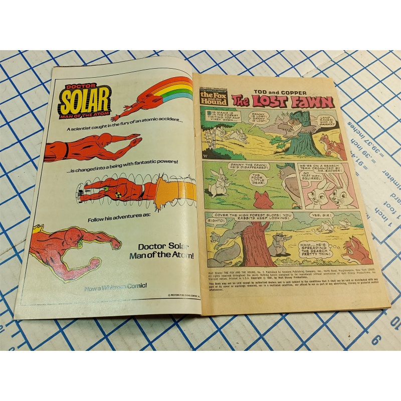 1981 The Fox and the Hound Issue #2 Whitman - Comic Book 