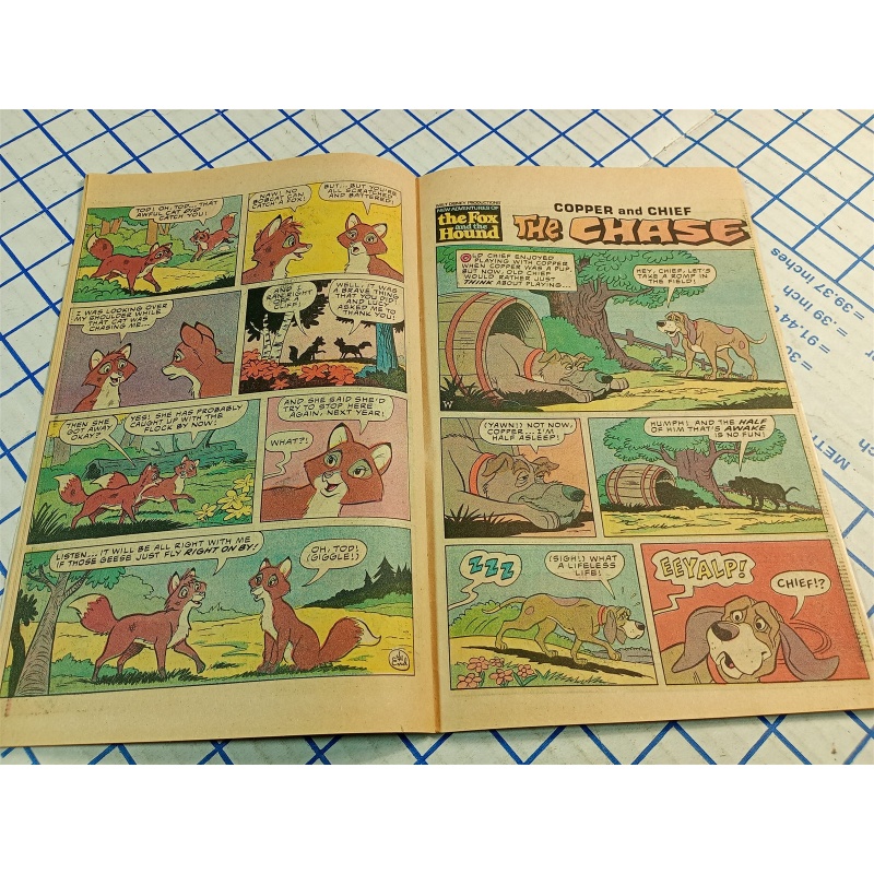 1981 The Fox and the Hound Issue #2 Whitman - Comic Book 