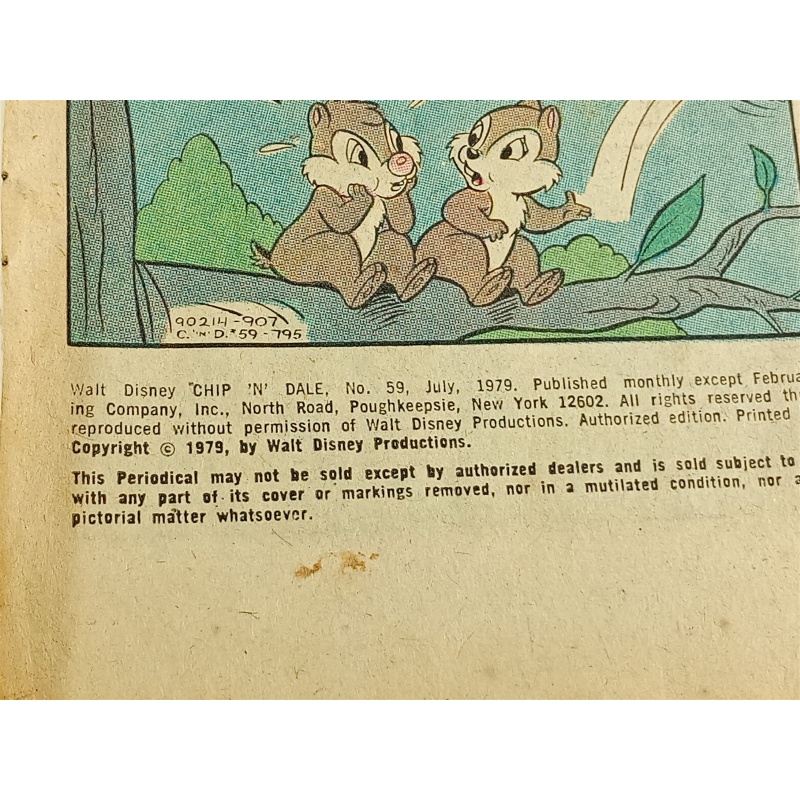 Chip n Dale #59 Vol. 2 1979 Gold Key 