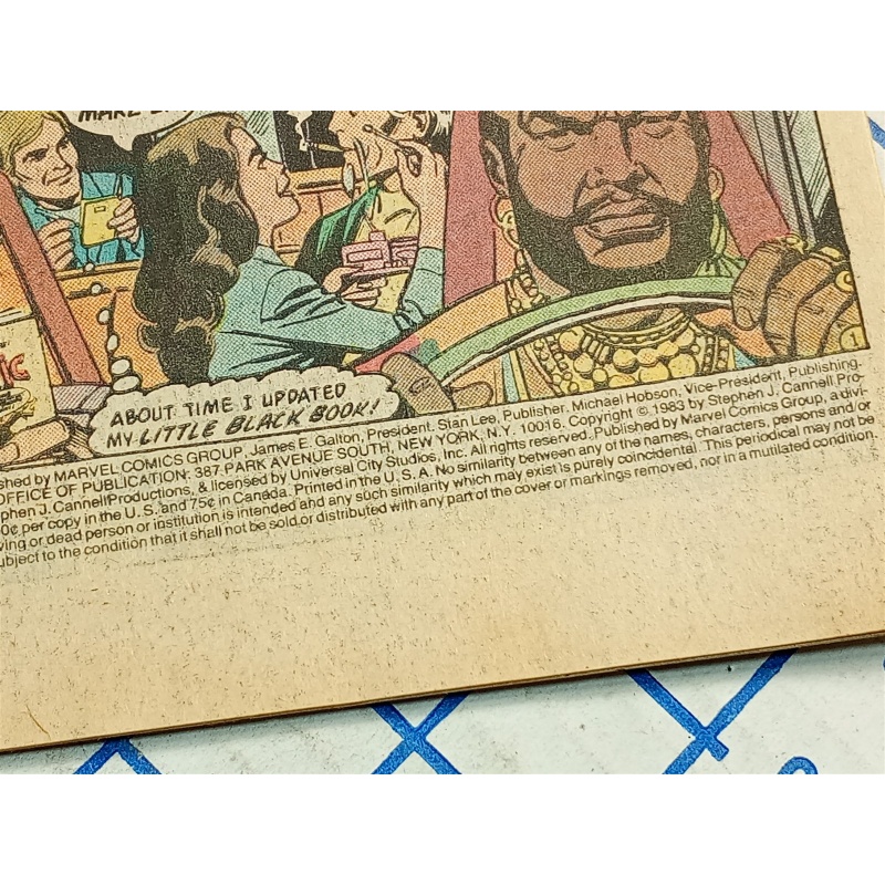 The A-Team #2 Marvel Comic Books April 1984 B.A. Battles The Sumo!