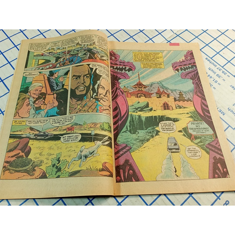 The A-Team #2 Marvel Comic Books April 1984 B.A. Battles The Sumo!