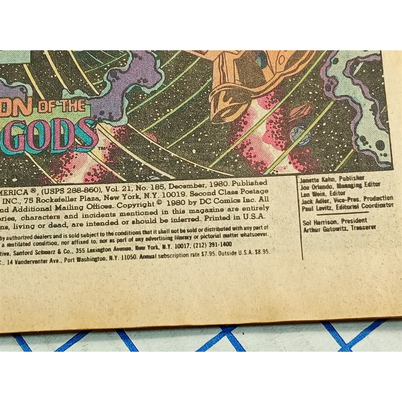 Justice League of America #185 (DC Comics December 1980)