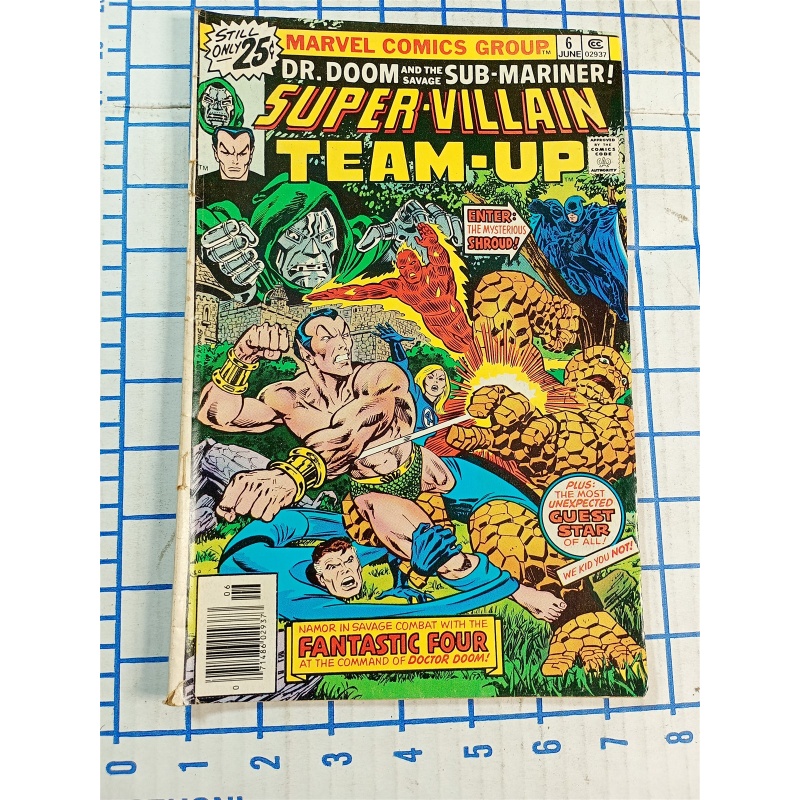 Super Villain Team-Up #6 MARVEL COMIC BOOK Dr. Doom & Sub-Mariner 1976 