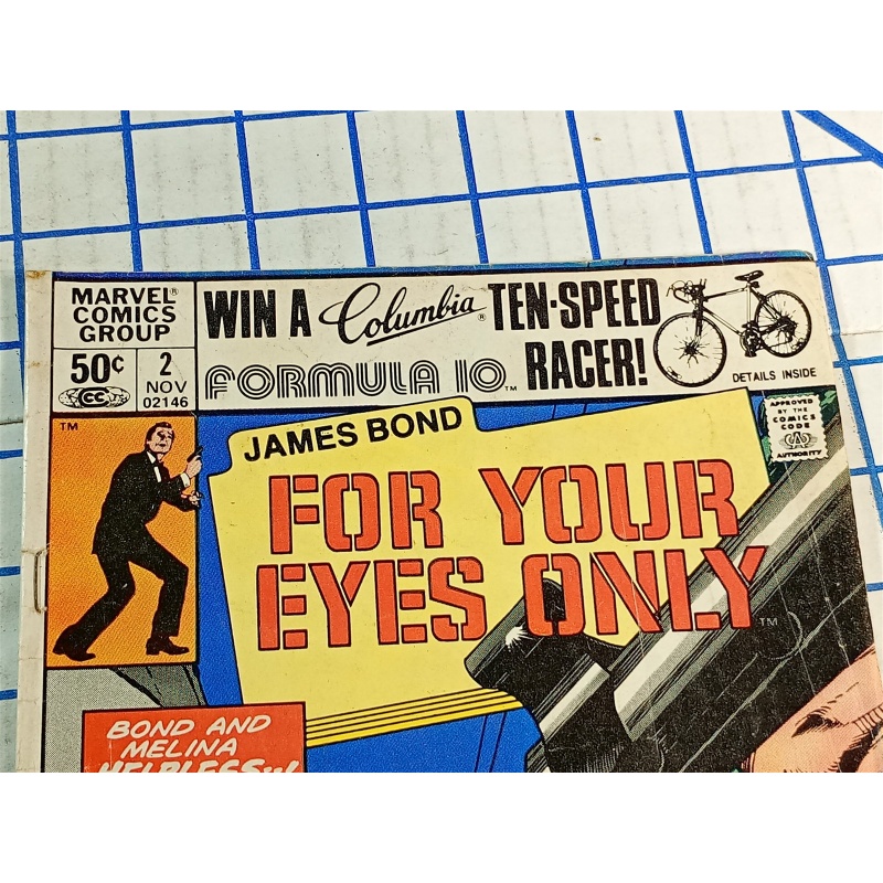 Marvel Comics James Bond For Your Eyes Only #2 Nov 1981