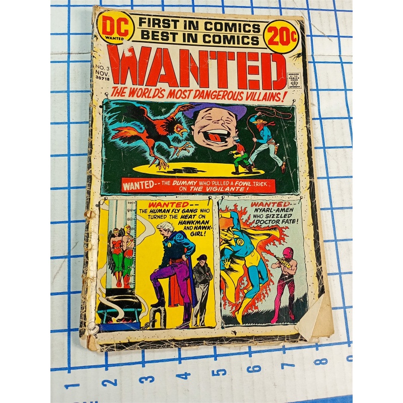 DC Comics - THE WORLDS MOST DANGEROUS VILLAINS WANTED - No. 3 - 1972