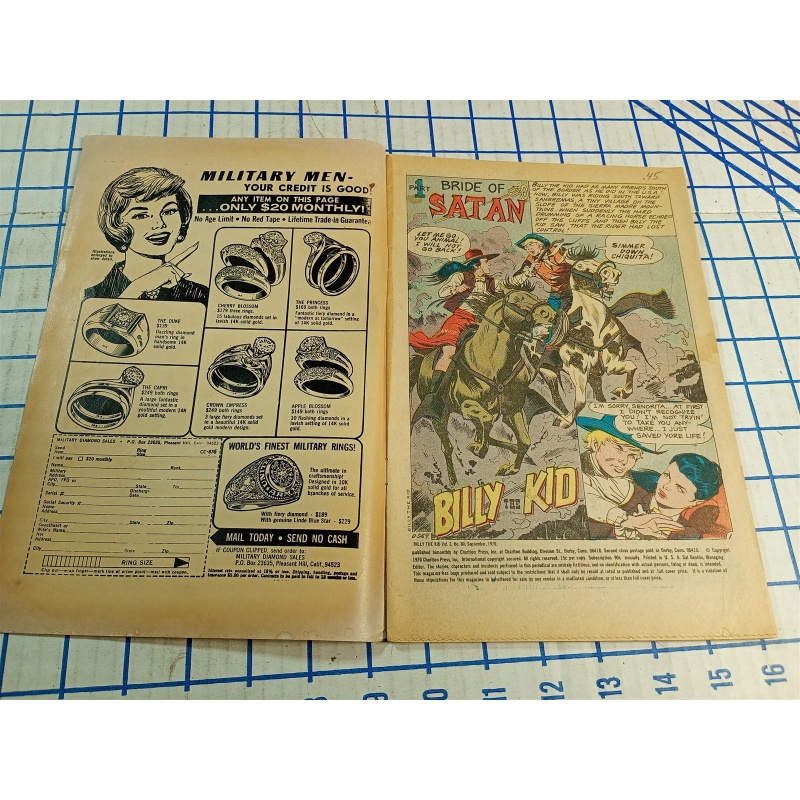 1970 Billy the Kid #80 Charlton Comic