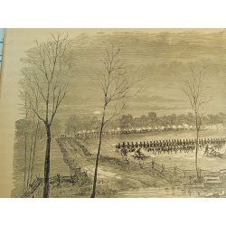 1800s Engraving 2 sided NEGLEY, MCDOWELL ROSECRANS GARRISON OCTOBER 25TH 1861
