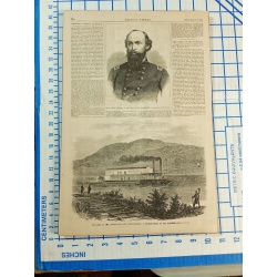  HARPERS WEELY DECEMBER 5 1863 Engraving GEN. GRANGER THE ARMY OF THE CUMBERLAND