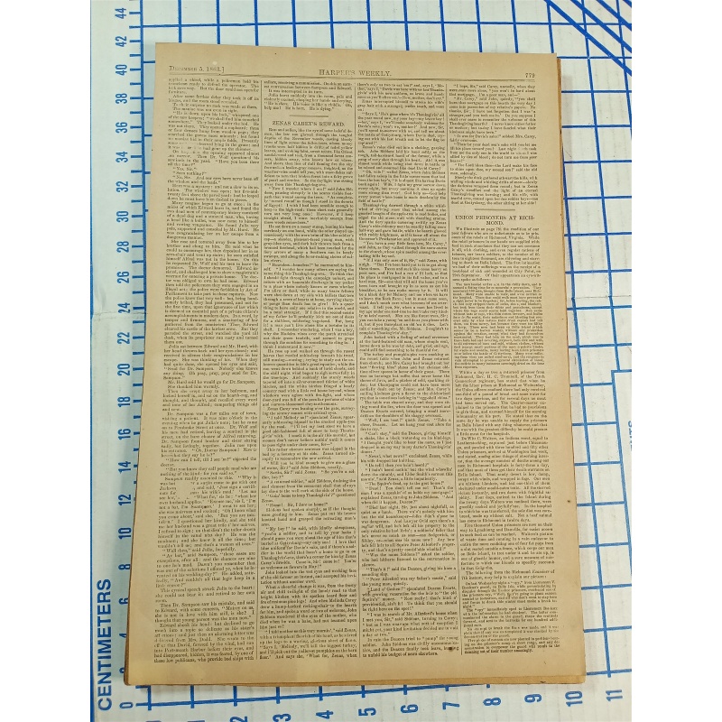  HARPERS WEELY DECEMBER 5 1863 Engraving GEN. GRANGER THE ARMY OF THE CUMBERLAND