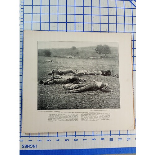 1910 PATRIOT PUBLISHING CO JULY 4, 1863 THE PRICE OF WAR - GETTYSBURG