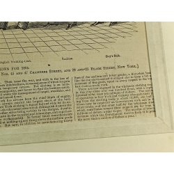 1864 magazine engraving ~ MENS SPRING AND SUMMER FASHIONS