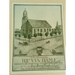 TO THE HONOURABLE RIP VAN DAM MAGAZINE ENGRAVING 1900 BY APPLETON AND COMPANY