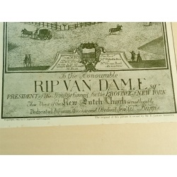 TO THE HONOURABLE RIP VAN DAM MAGAZINE ENGRAVING 1900 BY APPLETON AND COMPANY