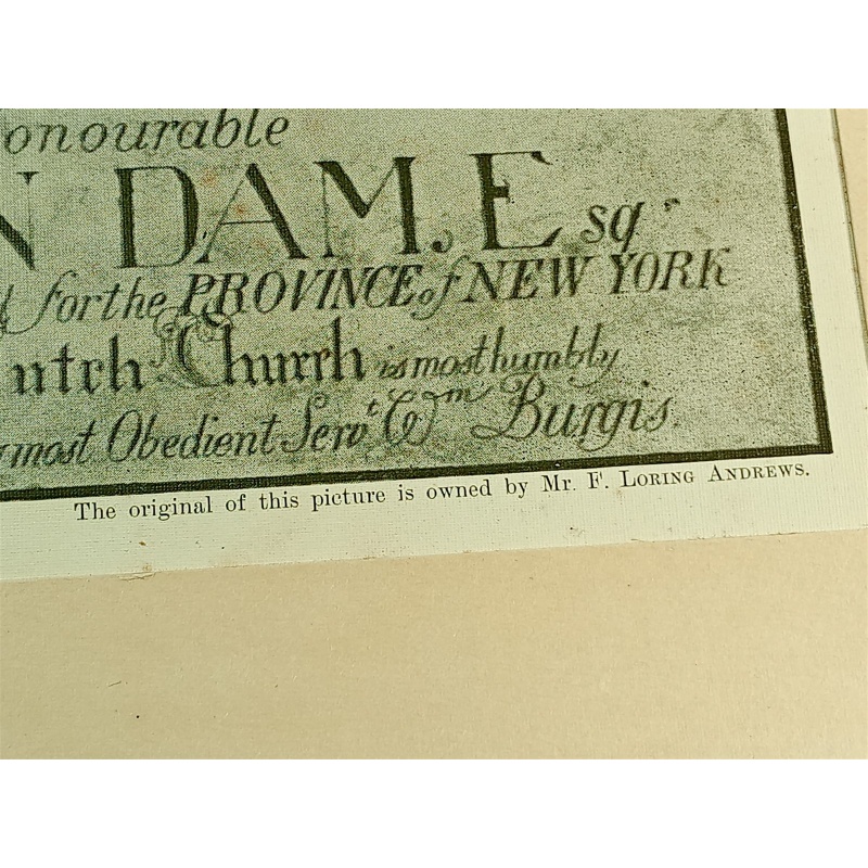 TO THE HONOURABLE RIP VAN DAM MAGAZINE ENGRAVING 1900 BY APPLETON AND COMPANY