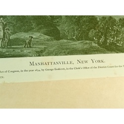 MANHATTANVILLE , NEW YORK ENGRAVING 1900