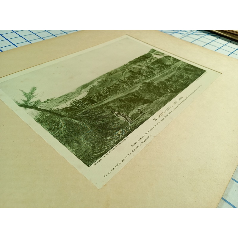 MANHATTANVILLE , NEW YORK ENGRAVING 1900