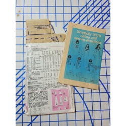 Simplicity 9078 Sewing Pattern Junior/Teens Dress In 2 Lengths And Vest Size 16