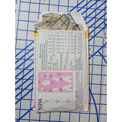 Vintage 70s Simplicity 5914 Collared Shirt Dress Sz 22 1/2 BUST 45