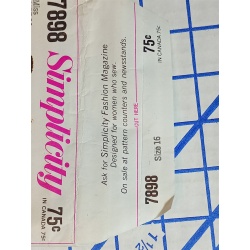 SIMPLICITY 7898 SEWING PATTER SIZE 16