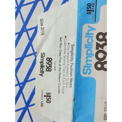 Simplicity Sewing Pattern #8938 Top With Tie Belt Size 20.5 