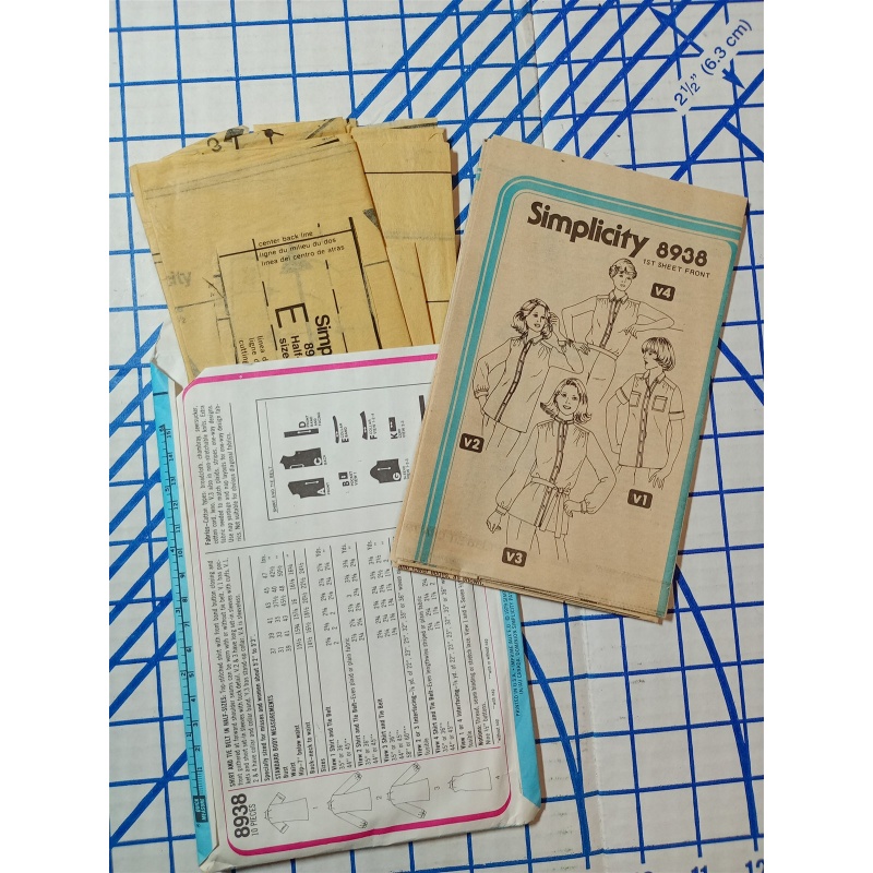 Simplicity Sewing Pattern #8938 Top With Tie Belt Size 20.5 