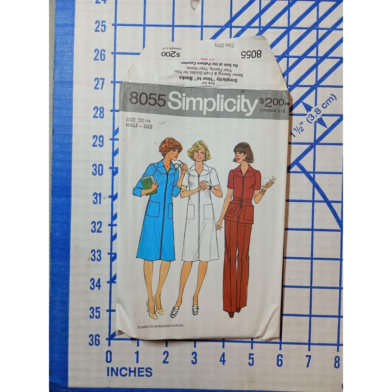 SIMPLISITY 8055 VINTAGE PATTERN SIZE 20.5